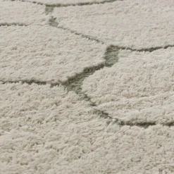Teppich Wohnzimmer - Yune Stone Creme Grün