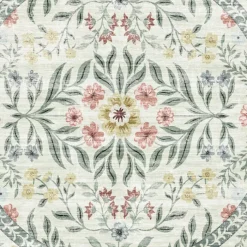 Vintage Gartenteppich Rund - Luana Grün