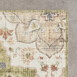 Vintage Gartenteppich - Santo Mandala Grün