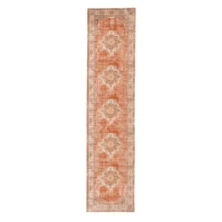 Vintage Läufer - Spring Medaillon Terracotta Creme