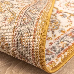 Vintage Teppich - Thirza Medaillon Ockergelb Bunt