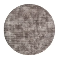 Viskose Teppich Rund - Pearl Grau
