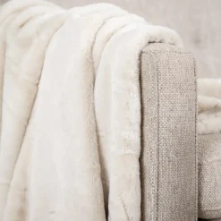 Waschbare Kuscheldecke - Otis Creme