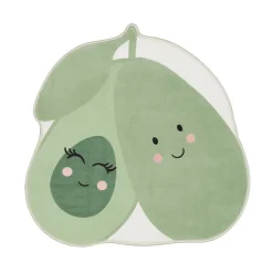 Waschbarer Kinderteppich - Berry Avocado Grün