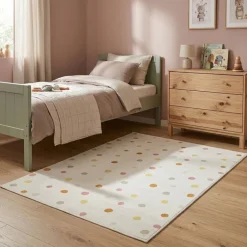 Waschbarer Kinderteppich - Evi Confetti Bunt