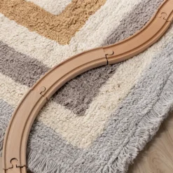 Waschbarer Kinderteppich - Milo Grau