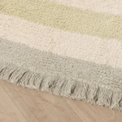 Waschbarer Kinderteppich - Milo Grün