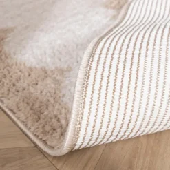 Waschbarer Kinderteppich - Moos Flower Creme