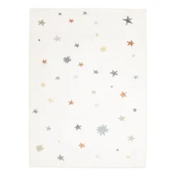 Waschbarer Kinderteppich - Ravi Stars Bunt