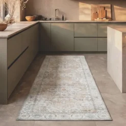 Waschbarer Läufer - Domingo Mandala Beige