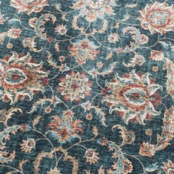 Waschbarer Läufer - Domingo Oriental Dunkelgrün