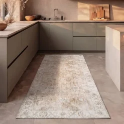 Waschbarer Läufer - Domingo Oriental Beige
