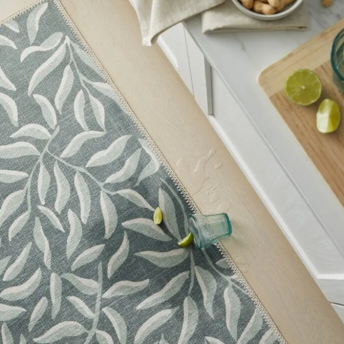 Waschbarer Läufer - Reido Leaves Grün - 60x230cm