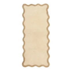 Waschbarer Läufer - Hazy Beige Creme