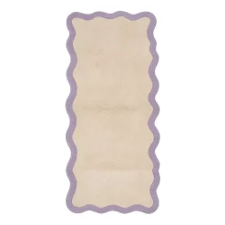 Waschbarer Läufer - Hazy Lila Creme