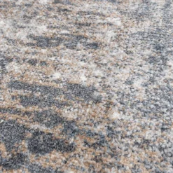 Waschbarer Teppich Abstrakt - Misha Grunge Creme Grau