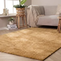 Waschbarer Teppich - Clean Ockergelb