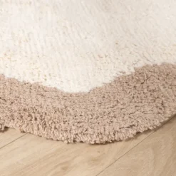 Waschbarer Teppich - Hazy Beige Creme