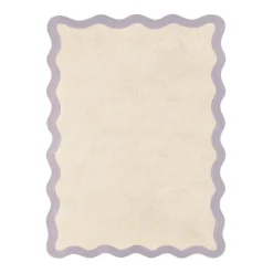 Waschbarer Teppich - Hazy Lila Creme