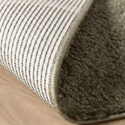 Waschbarer Teppich - Myrre Swirl Grün
