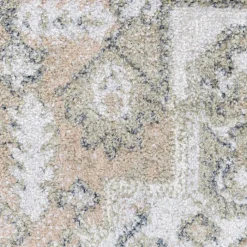 Waschbarer Teppich - Nova Aztec Olivgrün