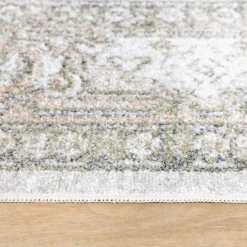 Waschbarer Teppich - Nova Aztec Olivgrün
