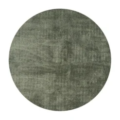 Waschbarer Teppich Rund - Clean Grün