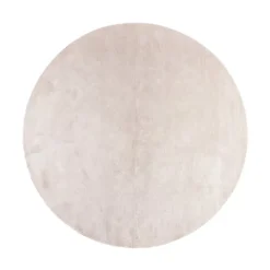 Waschbarer Teppich Rund - Clean Creme