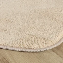 Waschbarer Teppich Rund - Puck Beige