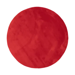 Waschbarer Teppich Rund - Vivid Rot