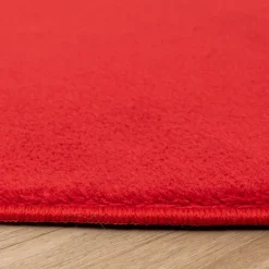 Waschbarer Teppich Rund - Vivid Rot