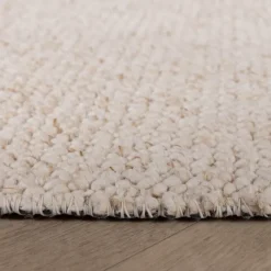 Waschbarer Wollteppich - Bruno Creme Weiß