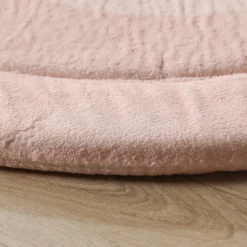 Waschbare Spielmatte Rund - Flo Rosa