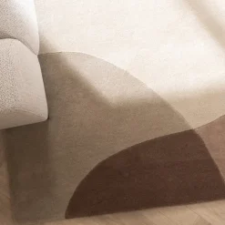 Wollteppich Abstrakt - Clarice Braun Beige