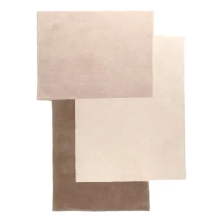 Wollteppich Abstrakt - Jules Creme Taupe