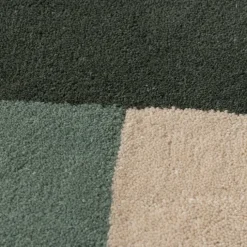 Wollteppich Abstrakt - Jules Creme Grün