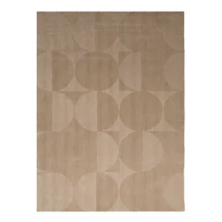 Wollteppich - Giselle Circles Beige