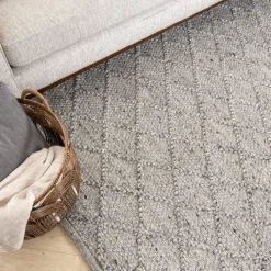 Wollteppich - Knit Grau