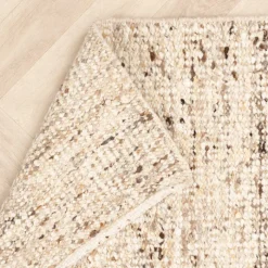 Wollteppich - Nero Beige Meliert
