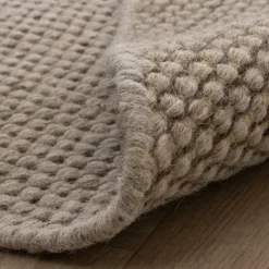 Wollteppich Rund - Bliss Beige Braun