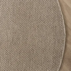 Wollteppich Rund - Bliss Beige Braun