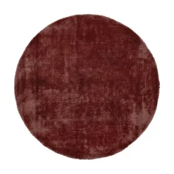 Wollteppich rund - Leone Rot