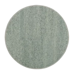 Wollteppich Rund - Twist Grün