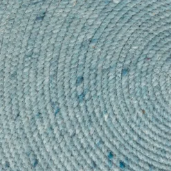 Wollteppich Rund - Wise Blau 364