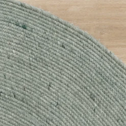 Wollteppich Rund - Wise Grün 411