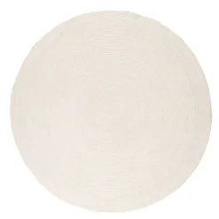 Wollteppich Rund - Wise Weiß 001