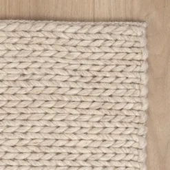 Wollteppich - Twist Beige