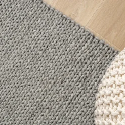Wollteppich - Twist Grau