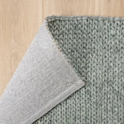 Wollteppich - Twist Grün