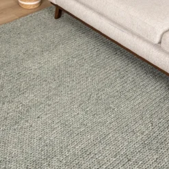 Wollteppich - Twist Grün